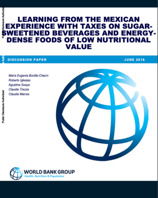 A cover image of the report on SSB taxation